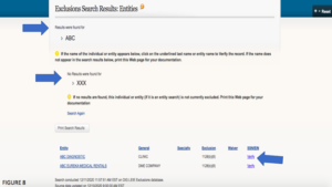 How to Screen the OIG for entities